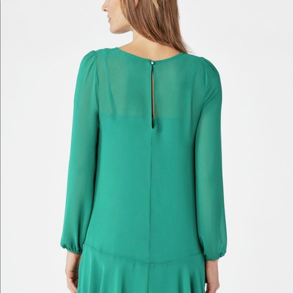 Justfab green dress XXL long sleeve very cute - Picture 10 of 11